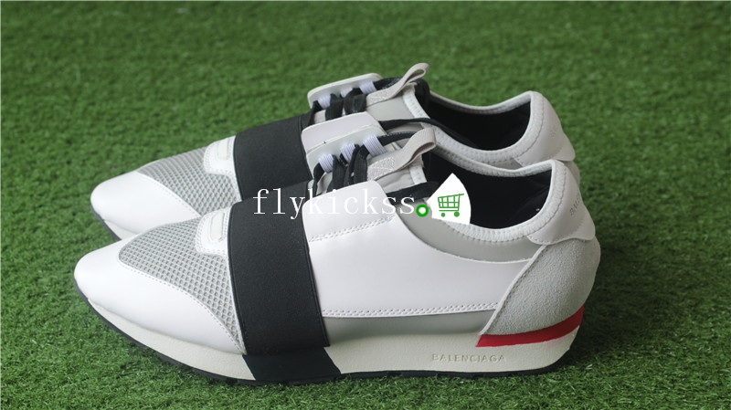 Balenciaga Race Runner Sneaker Black White Red